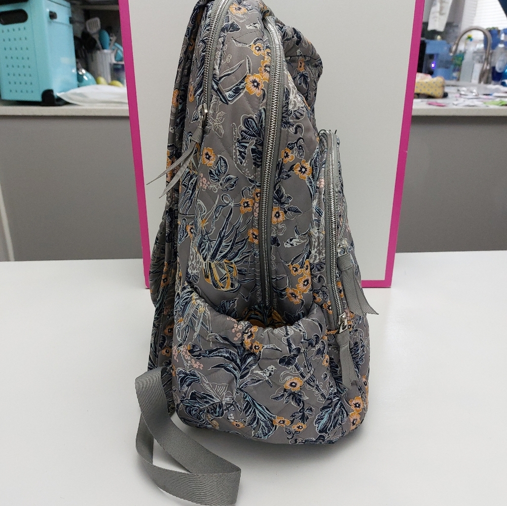 Vera Bradley Campus Backpack Performance Twill Rain Forest NWT - Picture 4 of 6
